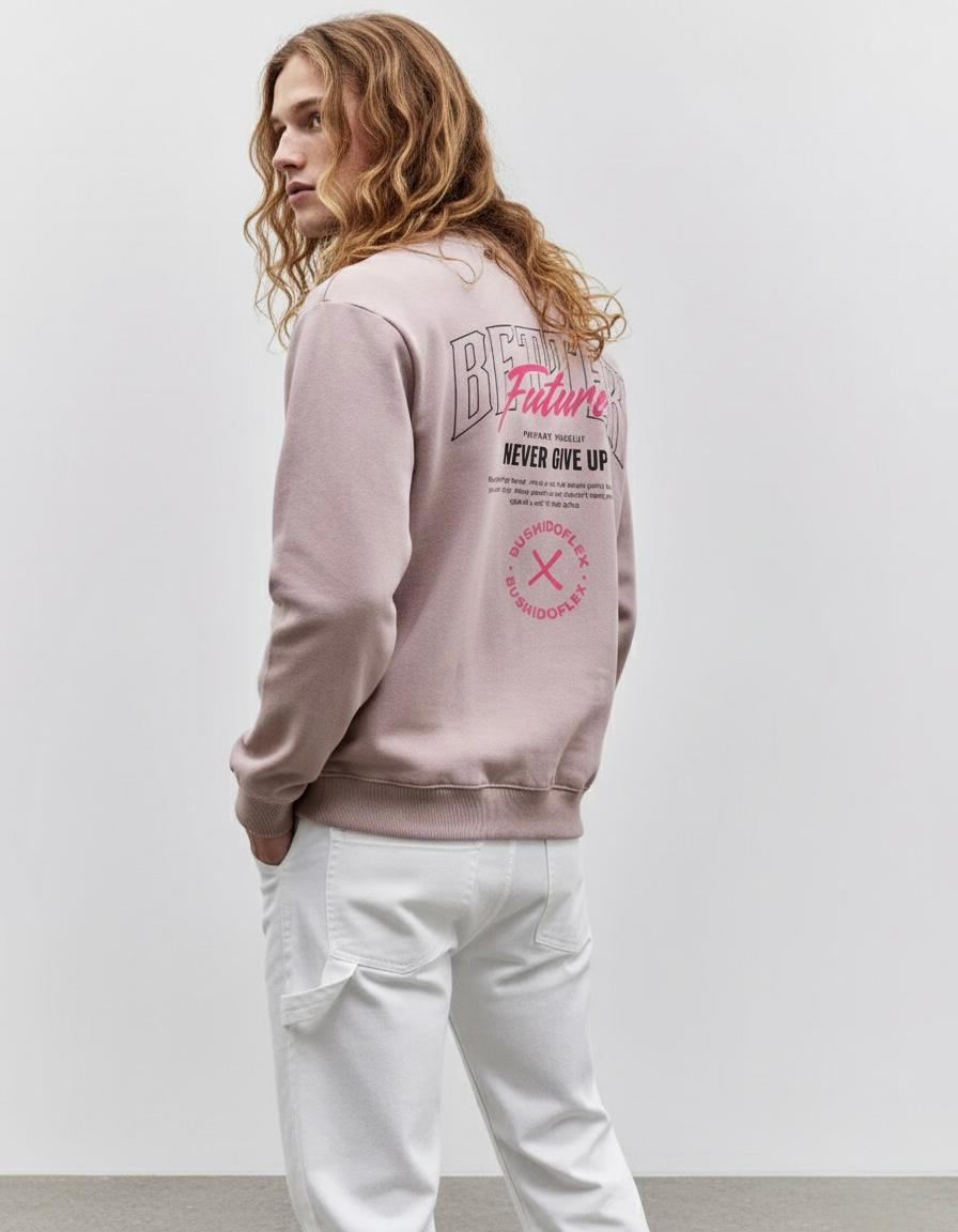 REGULAR FIT SWEATSHIRT | PINK