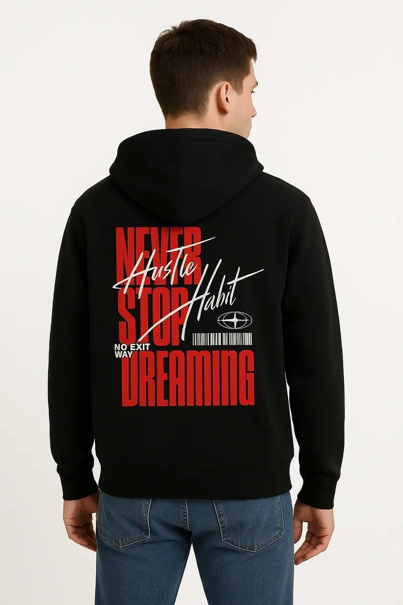 REGULAR FIT HOODIE | BLACK